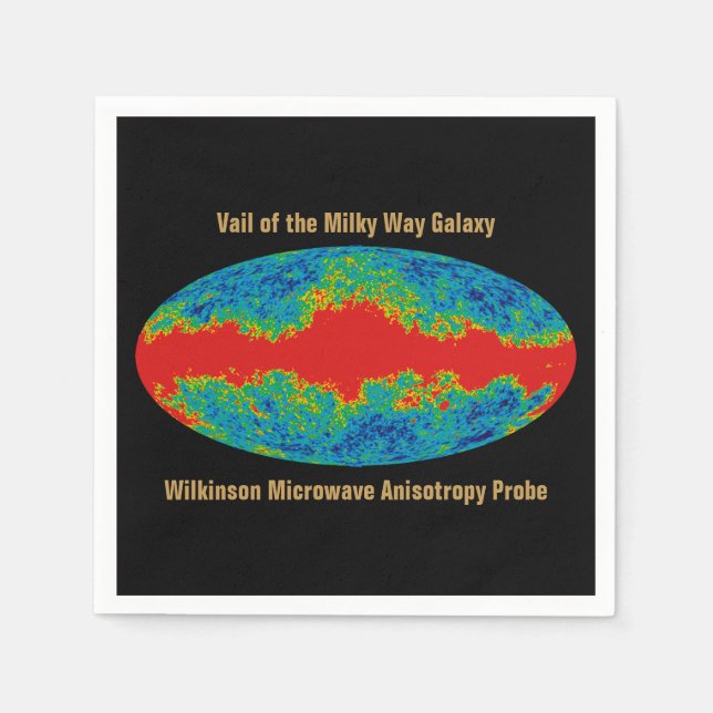WMAP, Vail of Milky Way Galaxy Over Universe   Napkin (Front)
