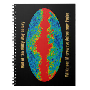 WMAP, Vail of Milky Way Galaxy Over Universe Notebook