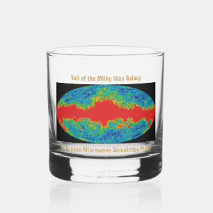 WMAP, Vail of Milky Way Galaxy Over Universe Whiskey Glass