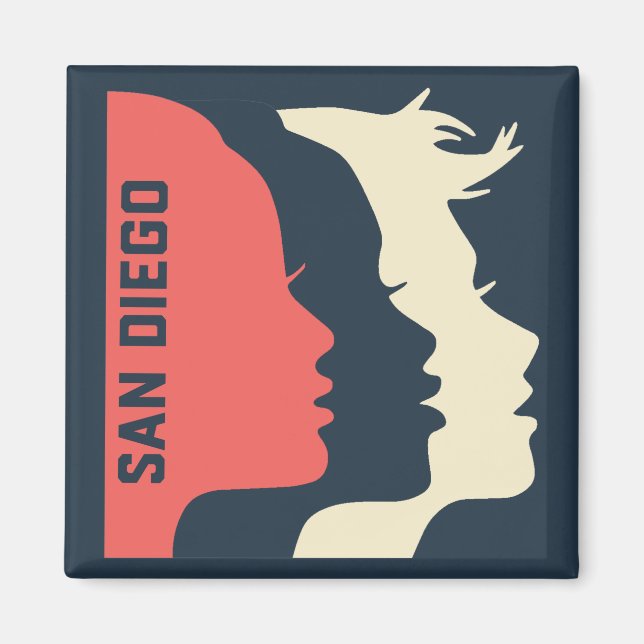 WMSD - General Logo Profiles Magnet (Front)