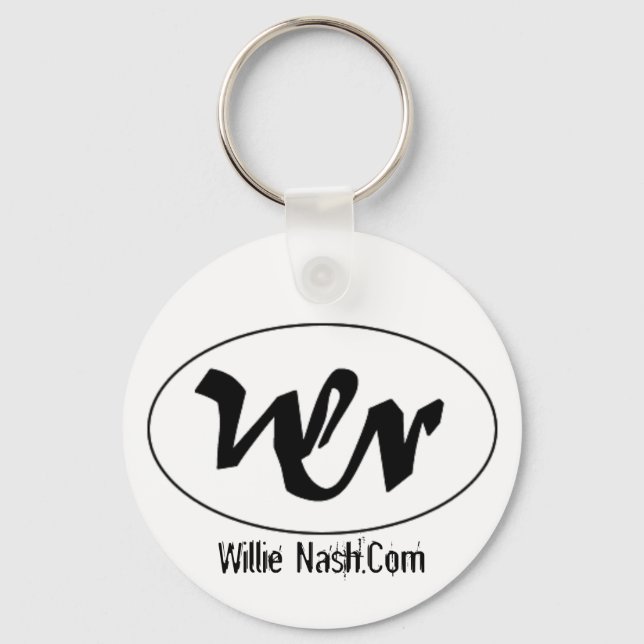 wn logo, Willie Nash.Com Key Ring (Front)