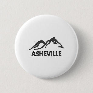 Wnc Asheville Mountains Nc Blue Ridge North Caroli 6 Cm Round Badge