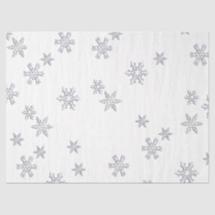 Wnter Snowflake Background Decoupage Tissue Paper
