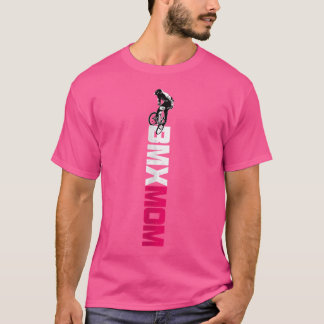 Wo Bmx Mum Women'S Distressed Cycling Bmx Mum T-Shirt