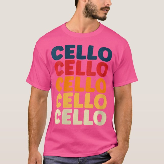 Wo Cellist Cello Player Playing Classical Music Lo T-Shirt (Front)