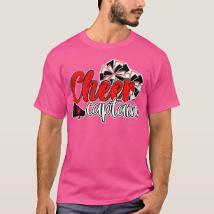 Wo Cheer Captain Pom Poms Mascot Colours School T-Shirt