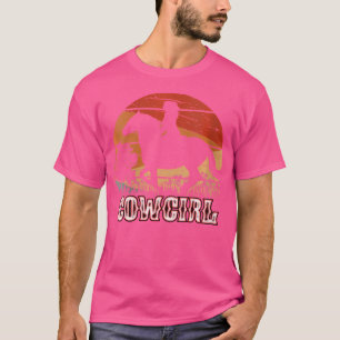 Wo Cowgirl Girl Horse Riding Rodeo Texas Ranch T-Shirt