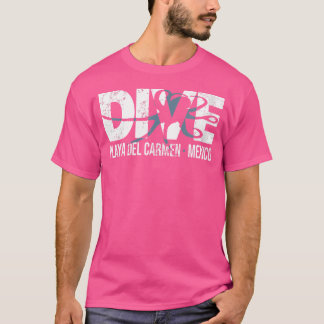 Wo Dive Playa Del Carmen Mexico Octopus Scuba Divi T-Shirt