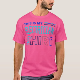 Wo Electro Worker Craftsman Electrician Voltage T-Shirt