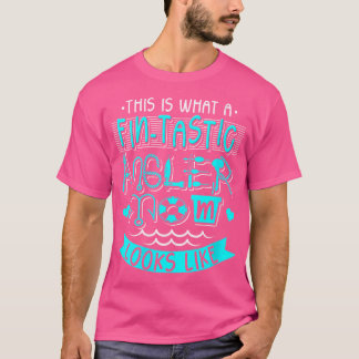 Wo Fintastic Angler Mum Mother Fish Fishing Fisher T-Shirt
