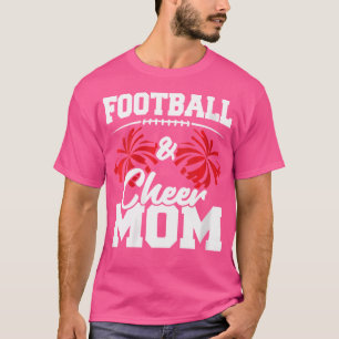 Wo Football And Cheer Mum High School Sports Cheer T-Shirt