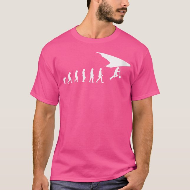 Wo Hang Gliding Evolution Of Hang Gliding T-Shirt (Front)