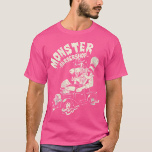Wo Horror Art Ratfink Monster Barbershop Psychobil T-Shirt
