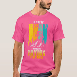 Wo If You'Re Crashing You'Re Not Trying Boys Bmx T-Shirt