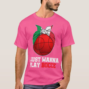 Wo Italian Bowling Game Italy Bocci Player Bocce B T-Shirt