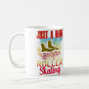 Wo Just A Mum Who Loves Roller Skating Funny Rolle Coffee Mug