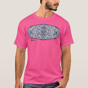 Wo Mask Culture Symbol Haka Dance New Zealand T-Shirt