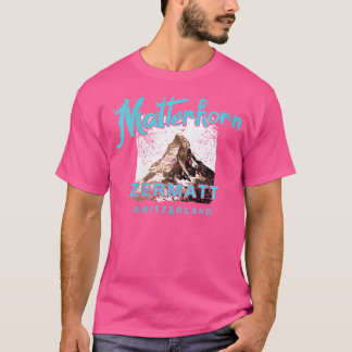 Wo Matterhorn Mountain Switzerland Zermatt Rock Cl T-Shirt