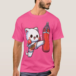 Wo Muay Thai Cat Thai Boxing For Muay Thai Kickbox T-Shirt