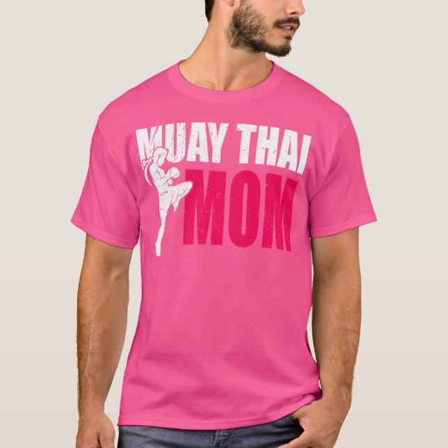 Wo Muay Thai Mum Women Boxing Kickboxing Mma Muay  T-Shirt (Front)