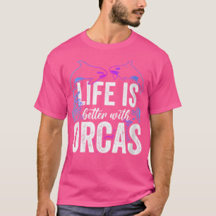 Wo Orcas Lover Fishes Whales Killer Sea Ocean Toot T-Shirt