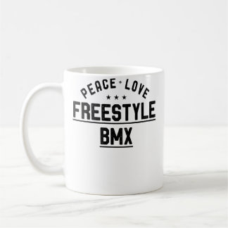 Wo Peace Love FreeBmx FreeBmx Rider Coffee Mug