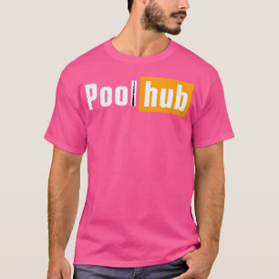 Wo Pool Hub Funny Billiards Pool Team League Snook T-Shirt