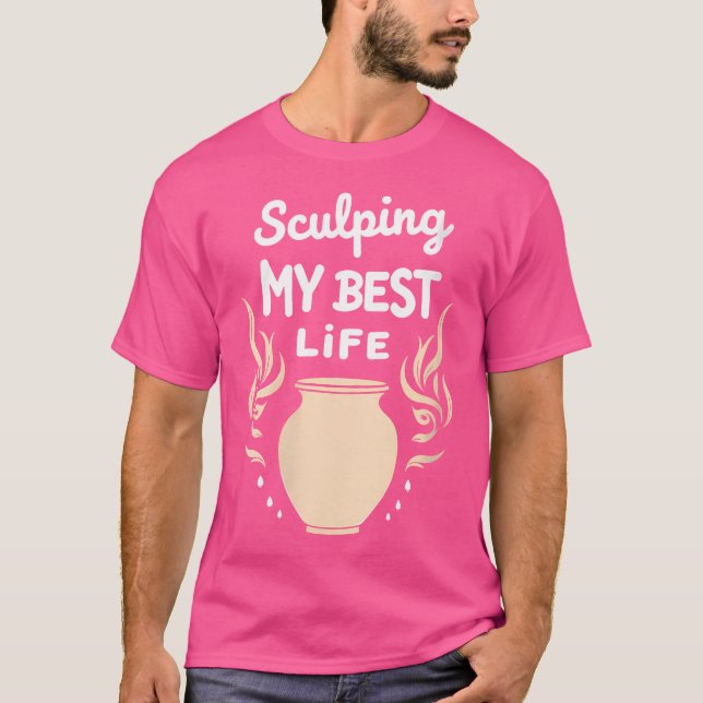Wo Pottery Class Clay Artist Ceramics Studio Wheel T-Shirt (Front)