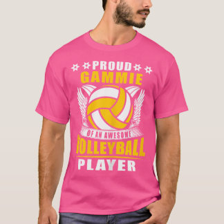 Wo Proud Gammie Of An Awesome Volleyball Player Vo T-Shirt