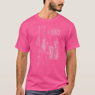 Wo Rifle Patent Drawing Hunting For Hunters T-Shirt