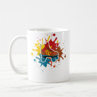Wo Roller Skating Girls Skates 80S Coffee Mug