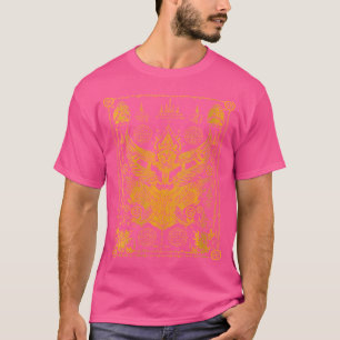 Wo Sawadee Thai Traditional Sak Yant Thai Twin Tig T-Shirt