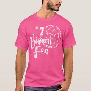 Wo Seven 7 Biggest Fan Volleyball Mum Volleyball D T-Shirt