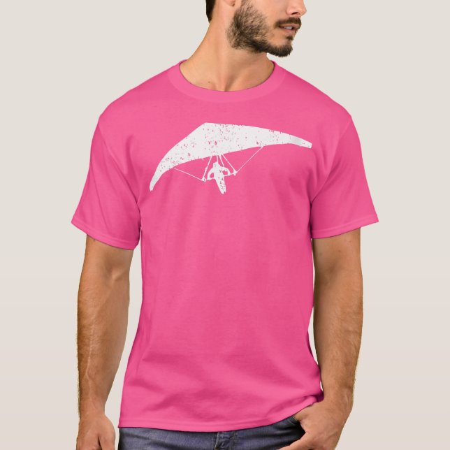 Wo Simple Hang Glider Hang Gliding Lover Air Sport T-Shirt (Front)