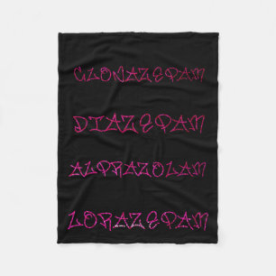 Woah Black Betty Clonazepam Woah Black Betty Diaze Fleece Blanket