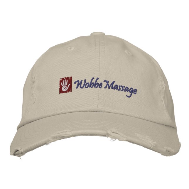 WobbeMassage Embroidered Hat (Front)