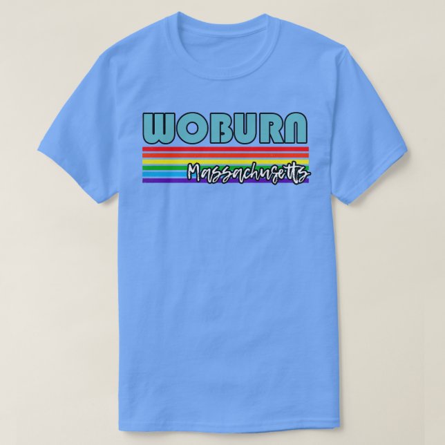 Woburn Massachusetts Pride  Woburn LGBT Gift LGBTQ T-Shirt (Design Front)