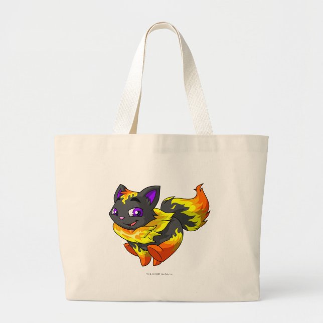 Wocky Fire Large Tote Bag (Front)