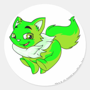 Wocky Glowing Classic Round Sticker