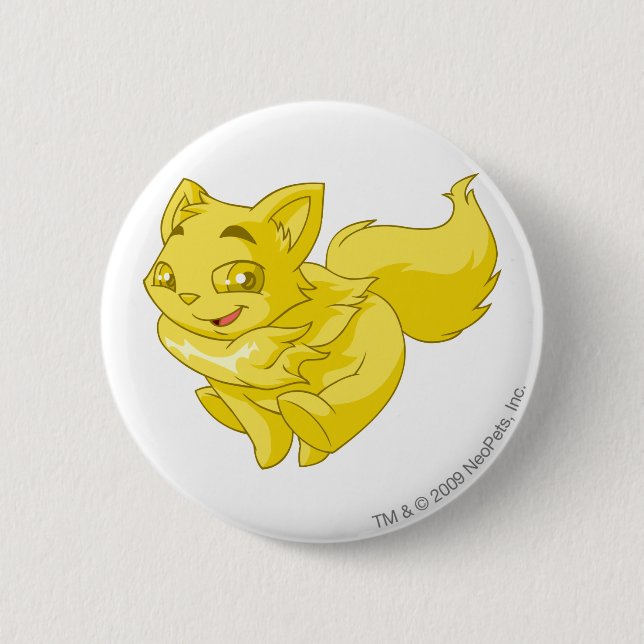 Wocky Gold 6 Cm Round Badge (Front)