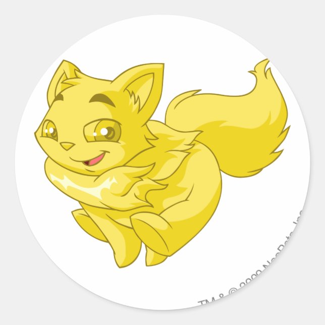 Wocky Gold Classic Round Sticker (Front)