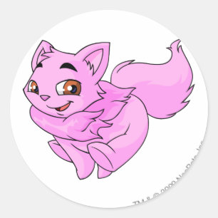 Wocky Pink Classic Round Sticker