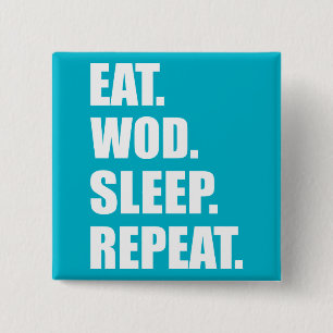WOD Motivation 15 Cm Square Badge