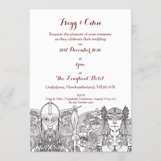 Woden & Fríge Wedding Invitation