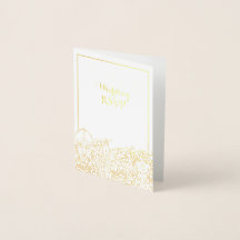 Woden & Fríge Wedding RSVP Foil Card