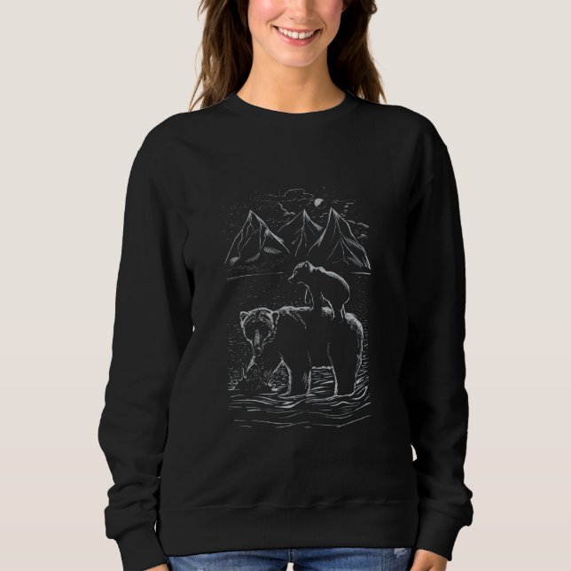 Wohnmobil, Caravan, Mountain, Camping, RV, Adventu Sweatshirt (Front)