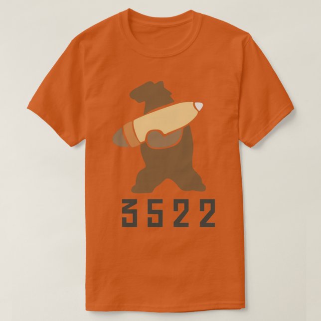 Wojtek the bear Polish Soldier Bear Natural Brown T-Shirt (Design Front)