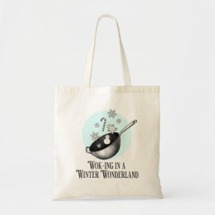 Wok Walking in a Winter Wonderland punny bag