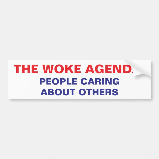 WOKE BUMPER STICKER (Front)