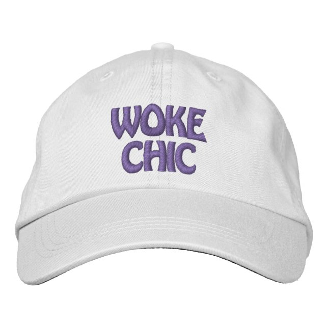 WOKE CHIC Embroidered Hat (Front)